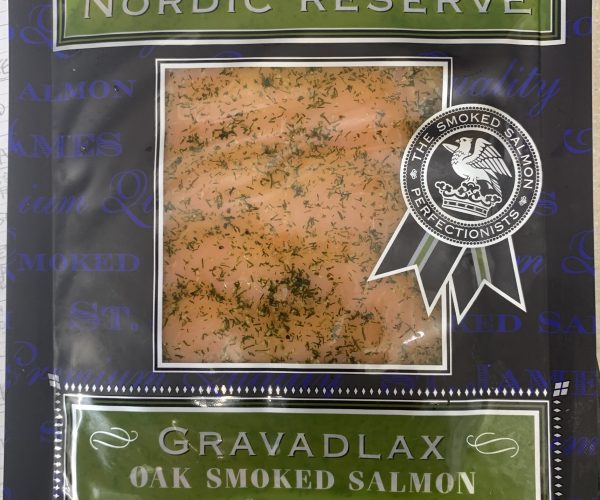 Saint James Nordic Reserve Oak Smoked Salmon 4oz. $9.99/ea.